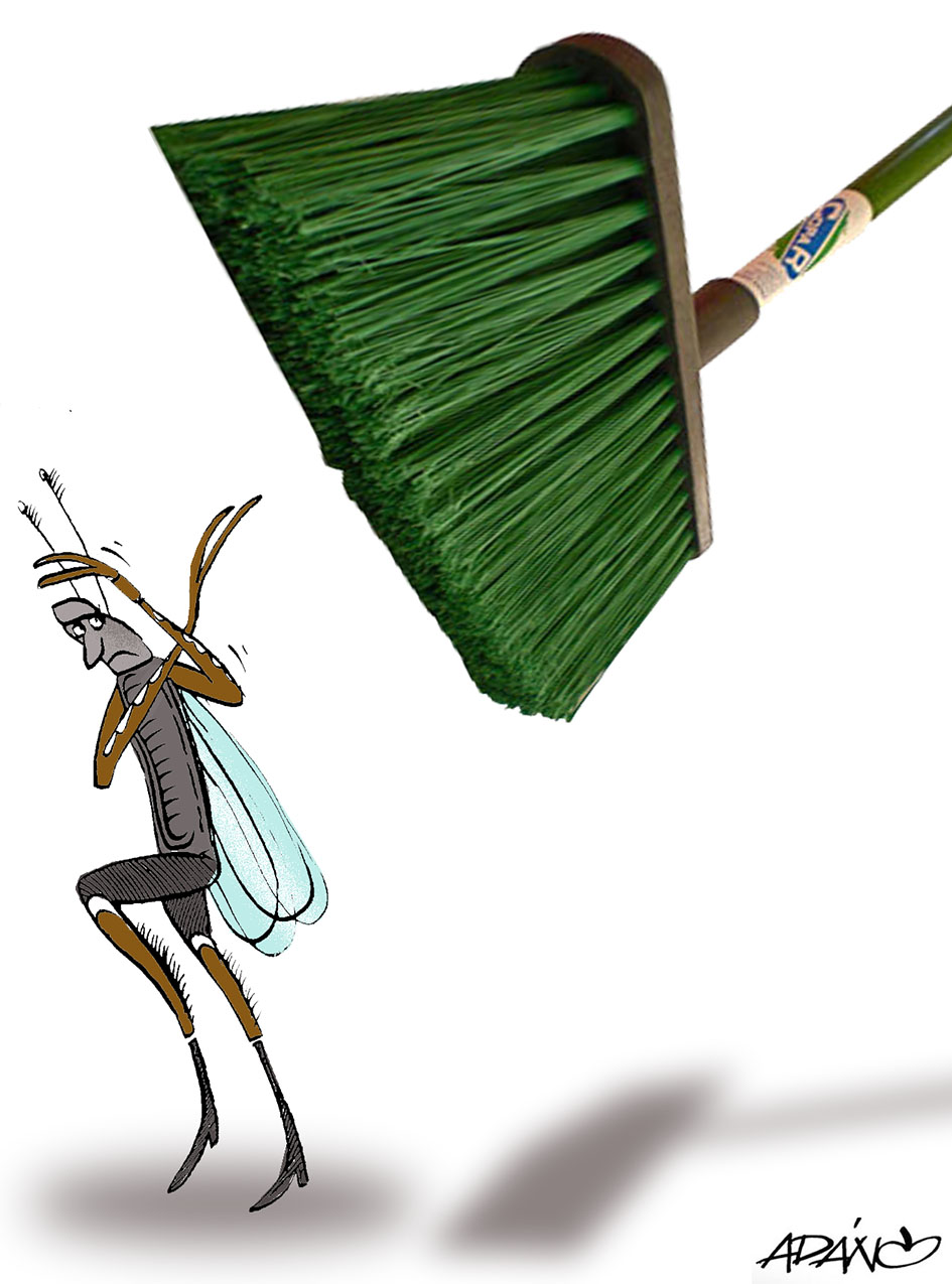 Caricatura: Mal ambiente de Adán