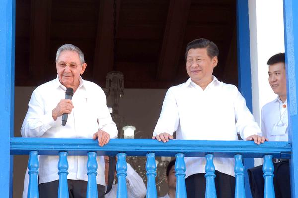 Presidente Raúl Castro y presidente chino Xi Jinping 