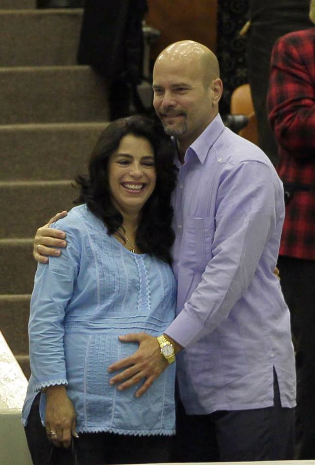 Gerardo y Adriana en la Asamblea Nacional del Poder Popular