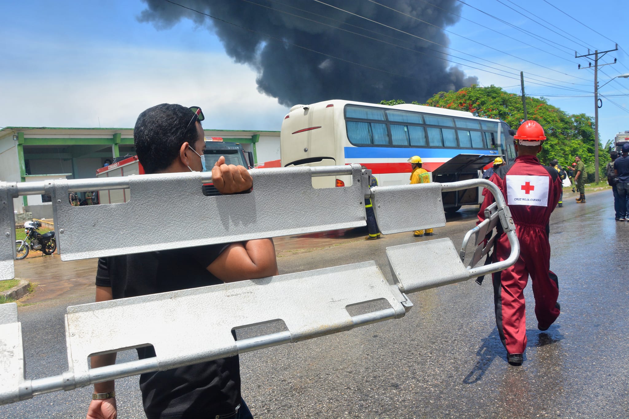 Cruz Roja - Incendio Matanzas Cruz Roja - Incendio Matanzas