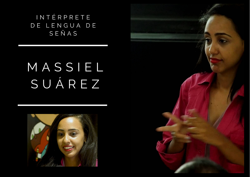 Massiel intérprete de la Asociación Nacional de Sordos Massiel intérprete de la Asociación Nacional de Sordos