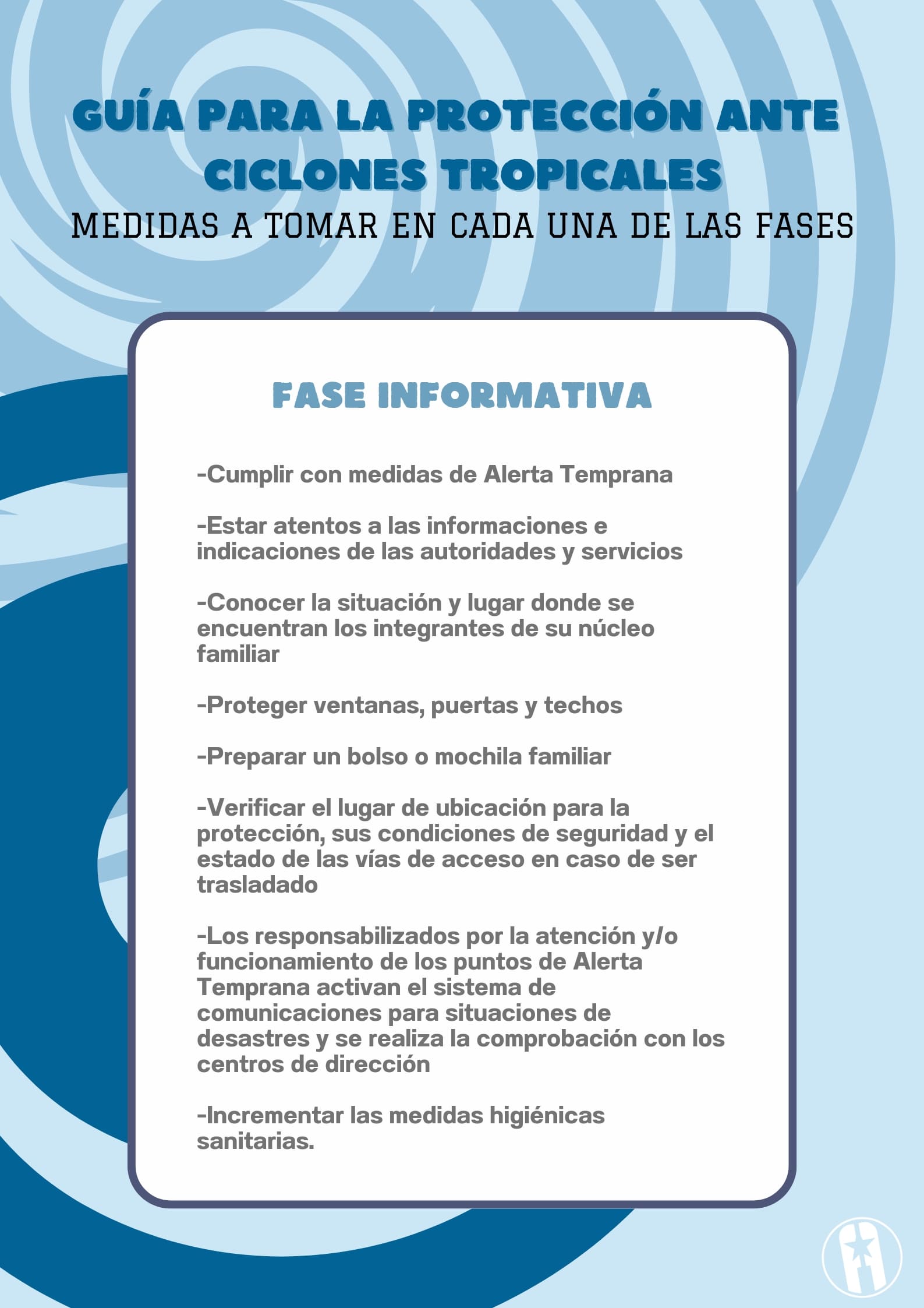 Medidas para enfrentar un huracán Medidas para enfrentar un huracán