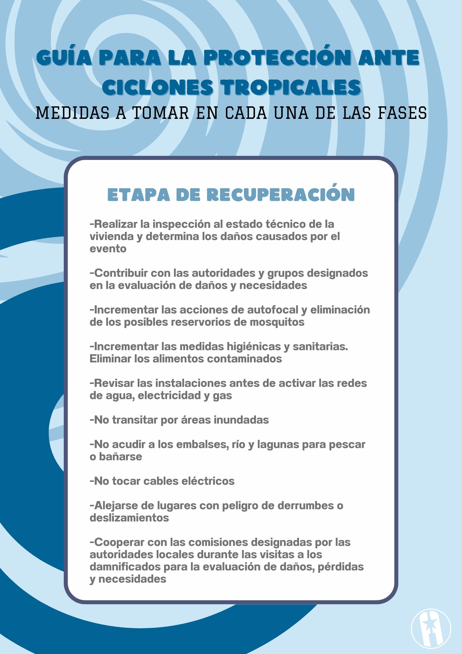 Medidas para enfrentar un huracán Medidas para enfrentar un huracán