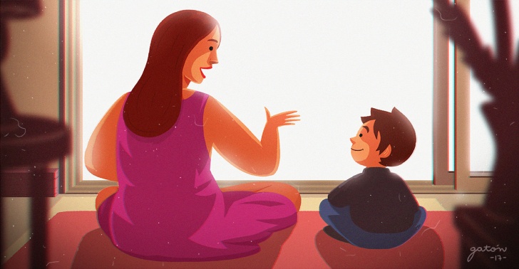 Hablarles a los niños con total franqueza nos pone a los adultos en un lugar incómodo; pero lo incómodo no es necesariamente malo. Ilustración: César Mejías / eldefinido.cl Hablarles a los niños con total franqueza nos pone a los adultos en un lugar incómodo; pero lo incómodo no es necesariamente malo. Ilustración: César Mejías / eldefinido.cl